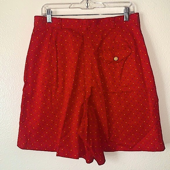 VINTAGE LIZ CLAIBORNE LIZSPORT HIGH WAIST POLKA DOT SHORTS - Picture 5 of 15